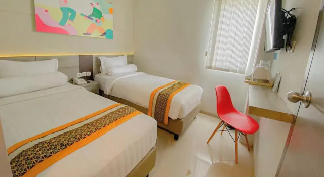 Standard Twin room Front One The Andia Boyolali