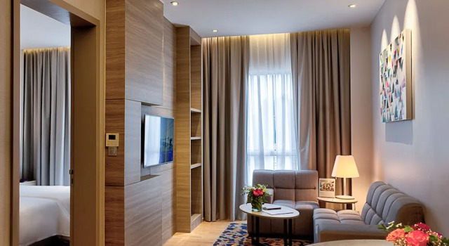 Номер Deluxe c 1 комнатой с видом на море Capri by Fraser Johor Bahru