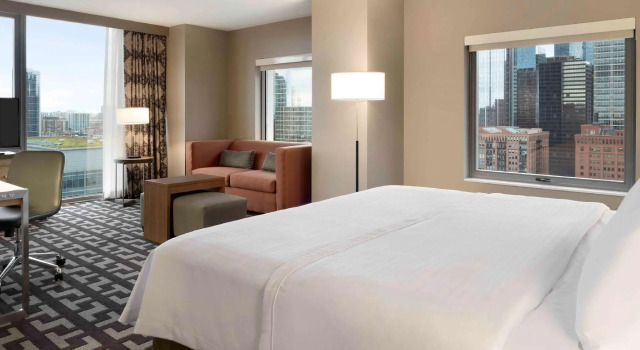Двухместная люкс-студио Accessible Homewood Suites by Hilton Chicago West Loop Fulton Mkt Area