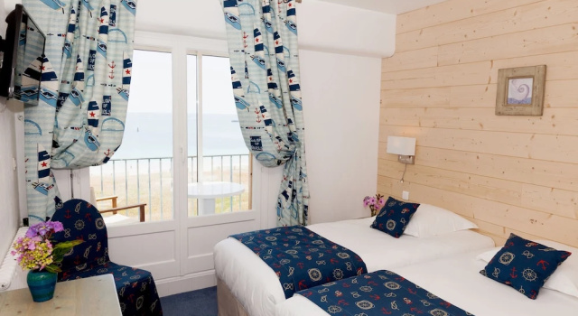 Двухместный номер Standard с видом на океан Logis Hotel Restaurant De La Plage