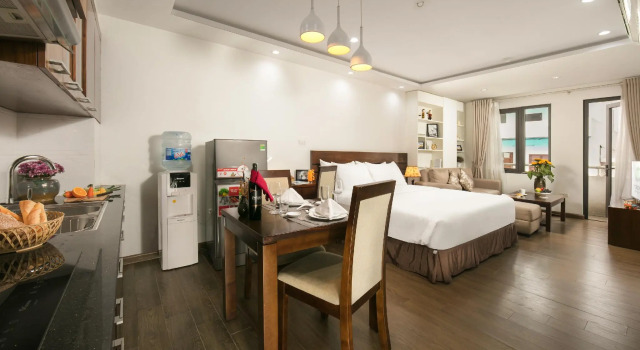 Студия Superior Poonsa Cau Giay Hotel Serviced Apartment