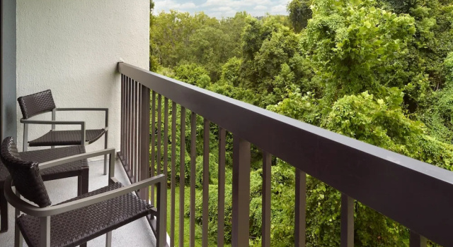 Двухместный номер Standard с балконом и с видом на бассейн Courtyard by Marriott Tallahassee Downtown/Capital