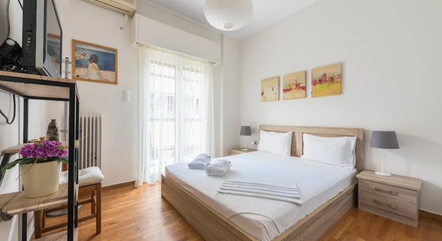 Апартаменты с 2 комнатами с балконом Relaxing Koukaki Apartment by CloudKeys