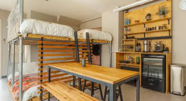 Кровать в общем номере NSD Asagaya Minami 1-chome 3F