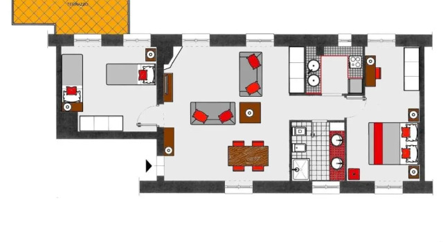 Апартаменты Пентхаус Residenza Termini