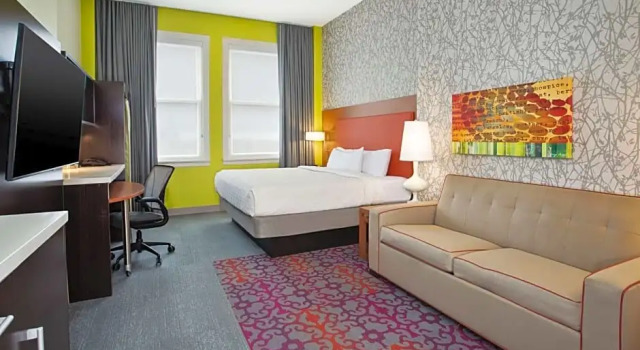Двухместная студия Accessible Roll-In Shower Home2 Suites by Hilton San Antonio Downtown - Riverwalk, TX