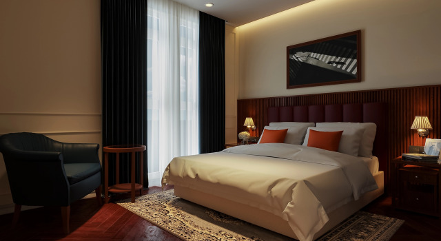Двухместный номер Deluxe с видом на город KiN Hotel Đông Du
