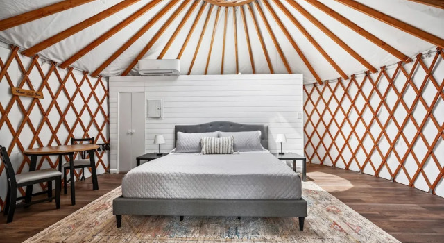 Ot 3515e Texas Yurt Haus: 5 Yurts! 5 Bedroom Cabin by RedAwning