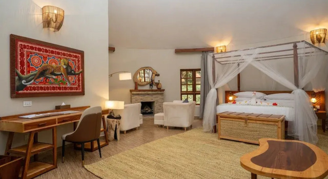 Двухместная студия с балконом и с видом на сад Turaco Ngorongoro Valley, a Tribute Portfolio Lodge