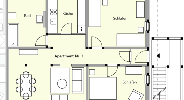 Номер Standard с 2 комнатами с балконом и с видом на сад Altendorfer Vorwerk - Ferienapartments