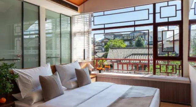Двухместный люкс Yipinji | Mont Hidden Mist · Zen Style Designer Resort Courtyard (Lijiang Old Town Water Truck Shop)