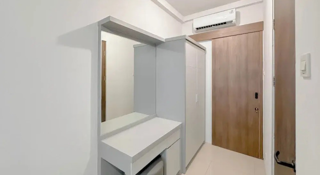 Combined Grey Toned 2Br Apartment At The City Square Surabaya