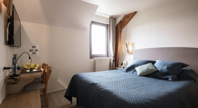 Двухместный номер Comfort Logis Hôtel Restaurant de la Poste et La Grange Détente, espace bien-être