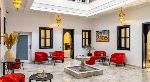 Riad N5, Забронировать Отель Отели Марракеш-Тенсифт-Эль-Хауз с бассейном, Бассейн