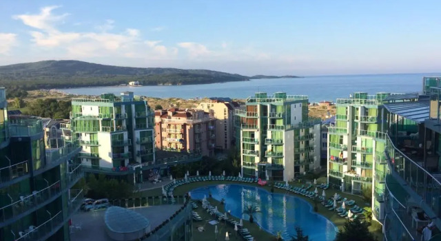 Sea view, 2 room apartment 703, Primorsko, Забронировать Апартаменты/квартира Отели области Бургас с бассейном, Бассейн
