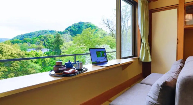 Двухместный номер Standard с видом на горы Tatsuta Ryokan