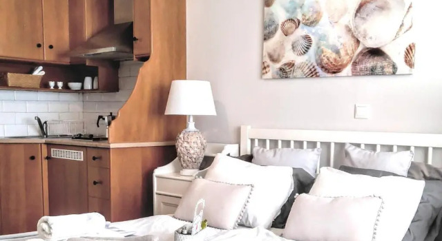 Студия с балконом Le Grand Bleu Studios & Apartments