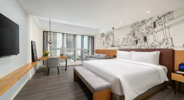 Двухместный номер Executive с видом на город UrCove by HYATT Guangzhou Canton Tower Exhibition Center-Registration Counter for Phase 1 and Free Shuttle Bus Available during Canton Fair