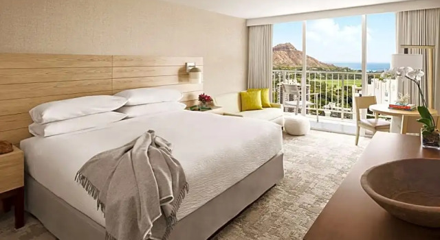 Двухместный номер Diamond Head с частичным видом на океан Alohilani Resort Waikiki Beach