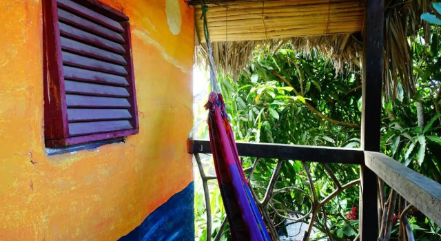 Habitación doble Estándar con balcón y con vista hostal Monte Libano