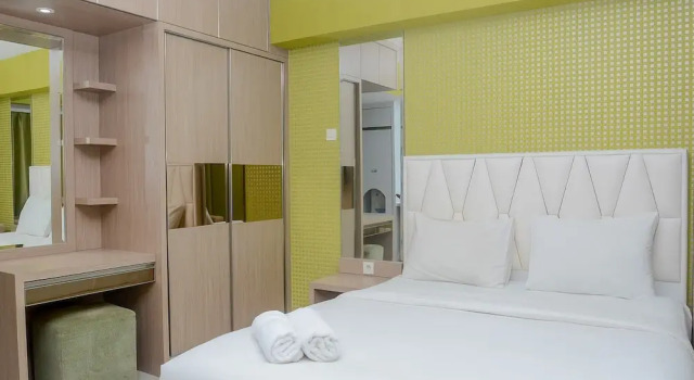 Fully Furnished with Comfortable Design Studio Apartment H Residence, Book Apartment Jakarta Jakarta Province