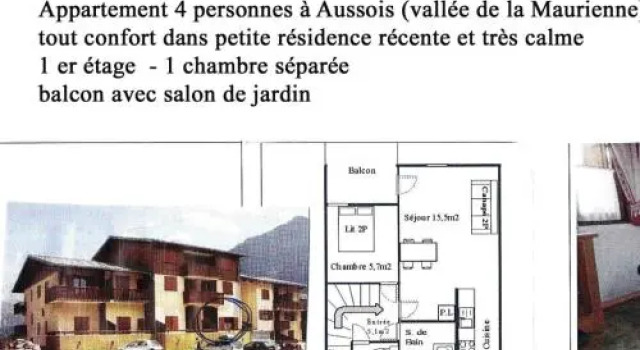 Appartement 2 Pièces 4 Pers Au Centre de la Station 81186, Đặt Căn hộ Aussois Maurienne Valley