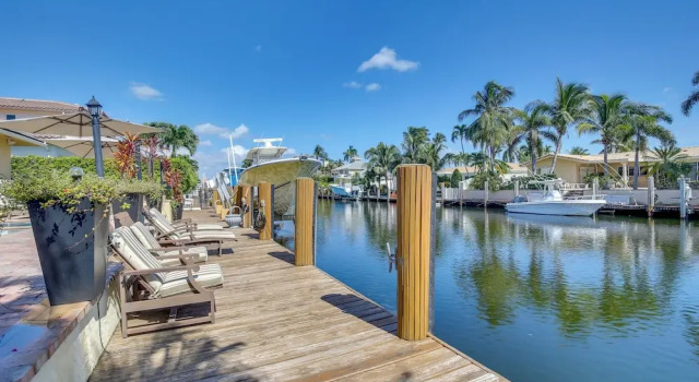 Коттедж Canal Access & Pool: Lighthouse Point Getaway!