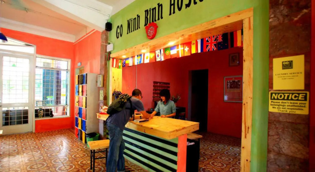 Кровать в общем номере Go Ninh Binh Hostel