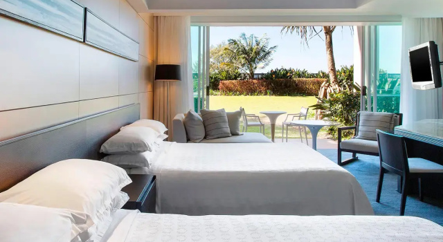 Четырёхместный номер Standard Цокольный этаж с видом на сад Sheraton Grand Mirage Resort Gold Coast