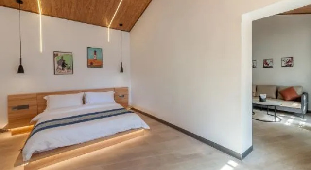 Люкс с видом на сад Weizhou Island Lingjing Yunshan Homestay (Shell Beach)