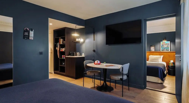 Четырёхместный номер Rocky Adjoining RockyPop Grenoble Hotel