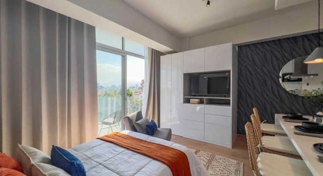 Апартаменты Luxury с балконом Elegante loft de 1BR en Roma Norte
