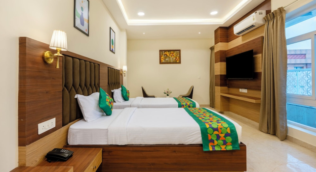 Номер Deluxe Treebo Premium Pine Tree Courtyard