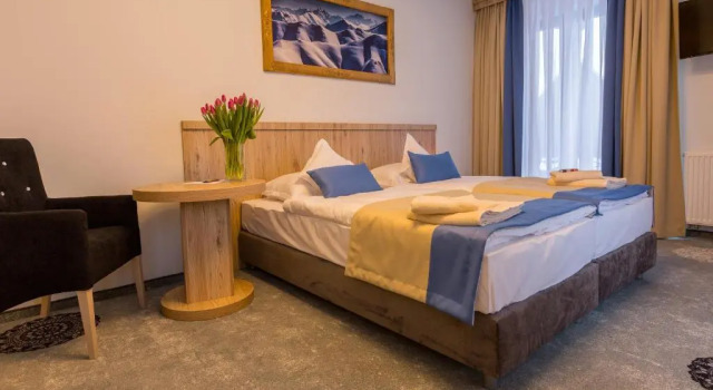 Четырёхместный номер Standard Grand Tatry - miejsce na wyjątkowy pobyt dla Ciebie i Twojej rodziny! - sauna i jacuzzi wliczone w cenę pobytu - 10 minut pieszo od Term Bania