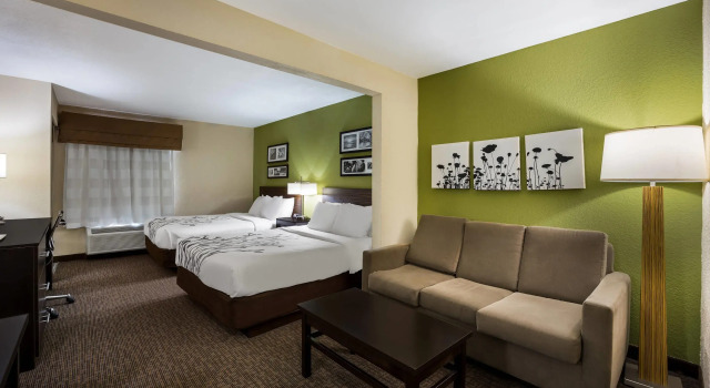 Четырёхместный люкс Sleep Inn & Suites Valdosta Mall Area