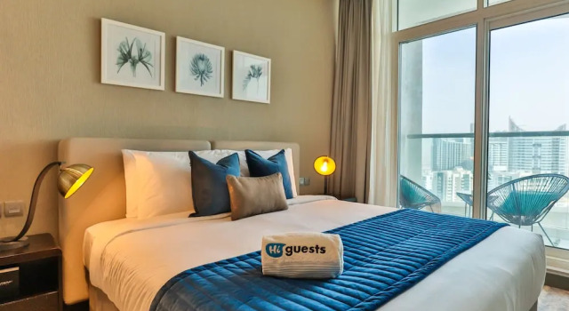Canal view Studio and One Bedroom Apartments, Damac Maison Prive by TSHH, Забронировать Апартаменты/квартира Отели Эмирата Дубая с бассейном, рядом с Al Wajeha Al Maeyah Marine Transport Station, Бассейн