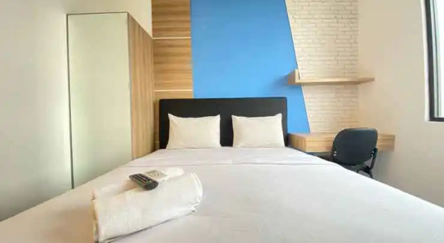 Cozy Studio near 23 Paskal at The Lodge Paskal Apartment By Travelio, Rezervasyon Daire Bandung Kidul Bandung