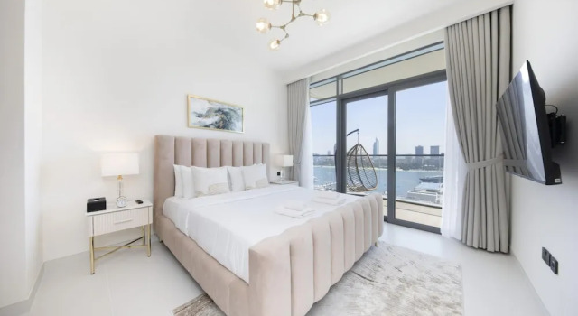2BR Emaar Beachfront Full Sea Skyline Views, Забронировать Апартаменты/квартира Апартаменты Эмирата Дубая, рядом с Международный яхт-клуб Дубая, Апартаменты/квартира