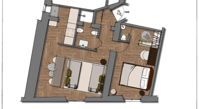 Апартаменты c 1 комнатой Oltrarno 1881 Apartments