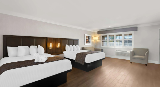 Четырёхместный номер Standard Best Western University Inn Santa Clara
