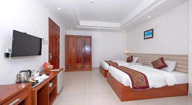 Двухместный номер Airport Saigon Hotel - Gần ẩm thực đêm chợ Phạm Văn Hai