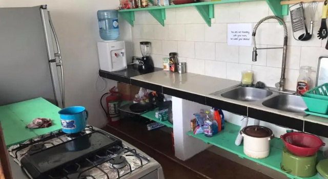 Кровать в общем номере Bambu Hostel