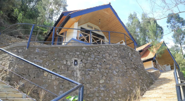 Двухместный номер Deluxe с балконом и с видом на озеро My Hill Eco Lodge