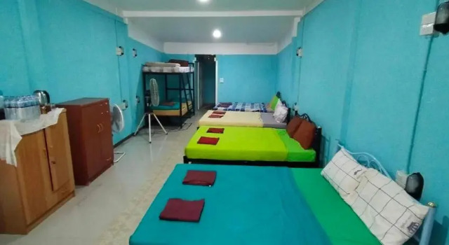 Кровать в общем номере Bansuan Inthanon Eco Resort