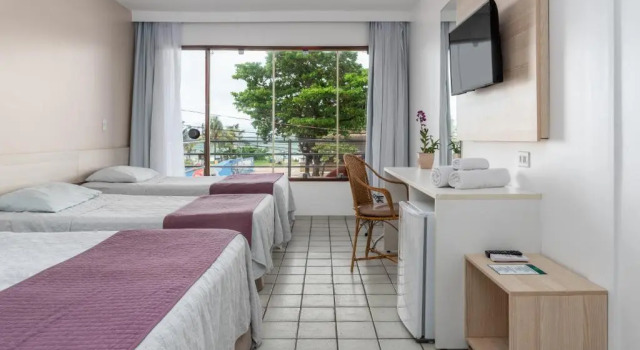 Семейный люкс с видом на море Hotel Praia Bonita Pajucara
