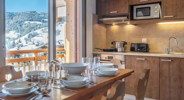 Апартаменты Дуплекс с 2 комнатами с балконом VVF Résidence Megève Mont-Blanc