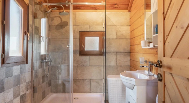 Executive Villa Wood and Stone Chalet