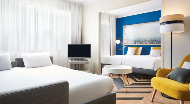 Двухместная студия Aparthotel Adagio Paris Porte de Versailles