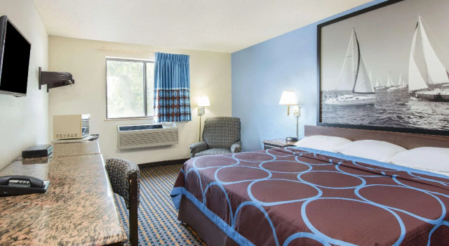 Двухместный номер Standard Super 8 by Wyndham New Castle