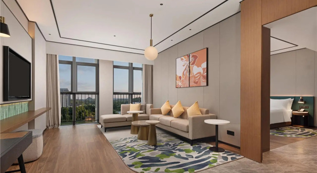 Люкс c 1 комнатой с видом на озеро Hilton Garden Inn Guiyang Gui'An New Area
